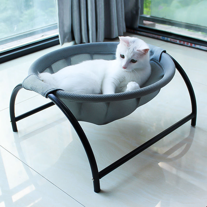 Cat Hammock Bed Free-Standing Cat Sleeping Cat Bed Cat Supplies Pet Supplies Whole Wash Stable Structure Detachable Excellent Breathability Easy Assembly Indoors Outdoors - Pets Crazy Shops