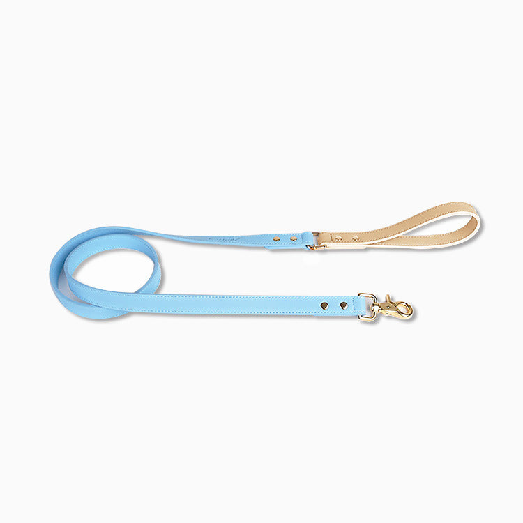 Leather Pet Dog Leash Collar Set - Pets Crazy Shops