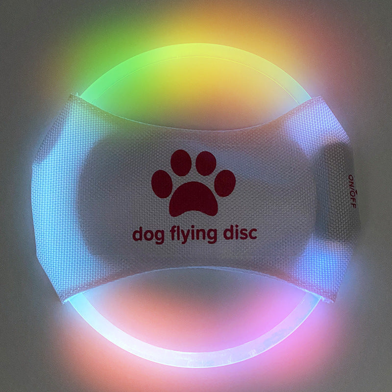 Dog Flying Discs Light Glowing LED LuminousTrainning Interactive Toys Game Flying Discs Dog Toy Pet Dog Accessories Pet Products - Pets Crazy Shops
