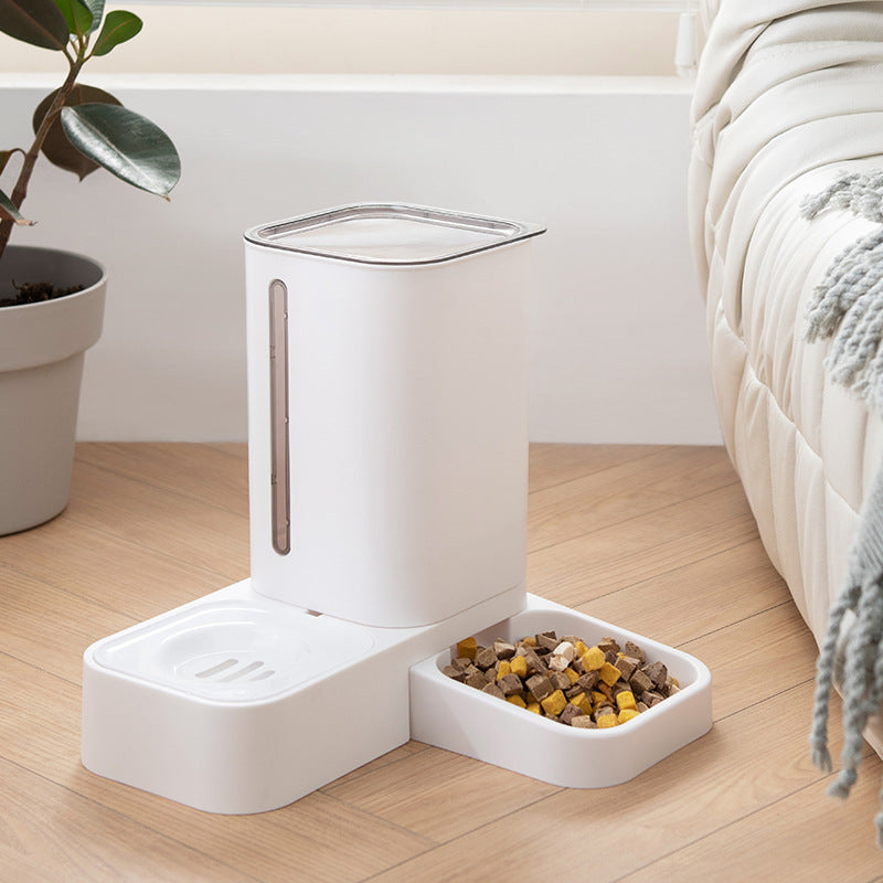 Pet Automatic Water Storage Double Plastic Pet Bowl - Pets Crazy Shops