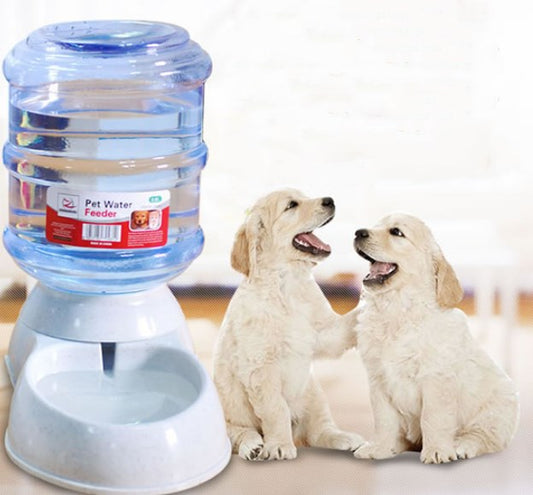 Cats Dogs Automatic Pet Feeder Drinking Water Fountains Large Capacity Plastic Pets Dog Food Bowl Water Dispenser - Pets Crazy Shops