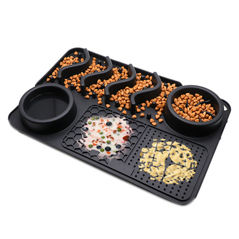 Dog Silicone Licking Pad Pet Licking Mat Silicone Smelling Mat Multifunctional Food Bowl Pets Supplies - Pets Crazy Shops