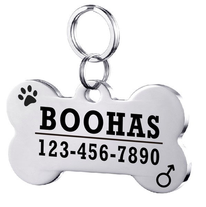 Personalized Dog ID Tag Stainless Steel Pet ID Tag - Pets Crazy Shops