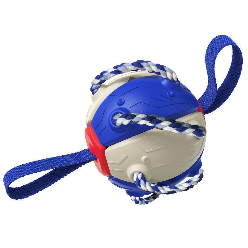 Interactive Dog Football Soccer Ball With Tabs Inflated Training Toy Outdoor Border Collie Balls Pet Products - Pets Crazy Shops