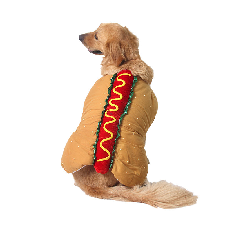 Pet Dog and Cat Costume, Cute Hot Dog Sandwich Costume, Funny Hot Dog Clothes, Cat Costume - Pets Crazy Shops