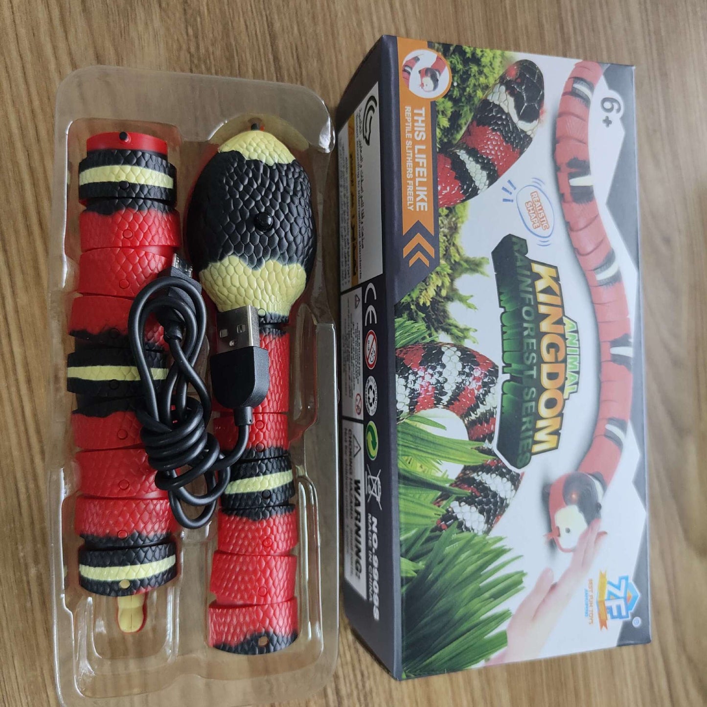 Smart Sensing Snake Cat Toys Electric Interactive Toys For Cats USB Charging Cat Accessories For Pet Dogs Game Play Toy - Pets Crazy Shops