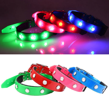 Luminous Waterproof Collar Adjustable Cat And Dog Collar - Pets Crazy Shops