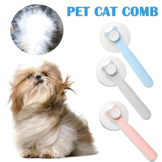 Pet Self Cleaning Cat Brushes, Cat Grooming Brush For Dogs Cats For Long Haired & Short Hair Gently To Remove Loose Undercoat, Mats Tangled  -  - Pets Crazy Shops -