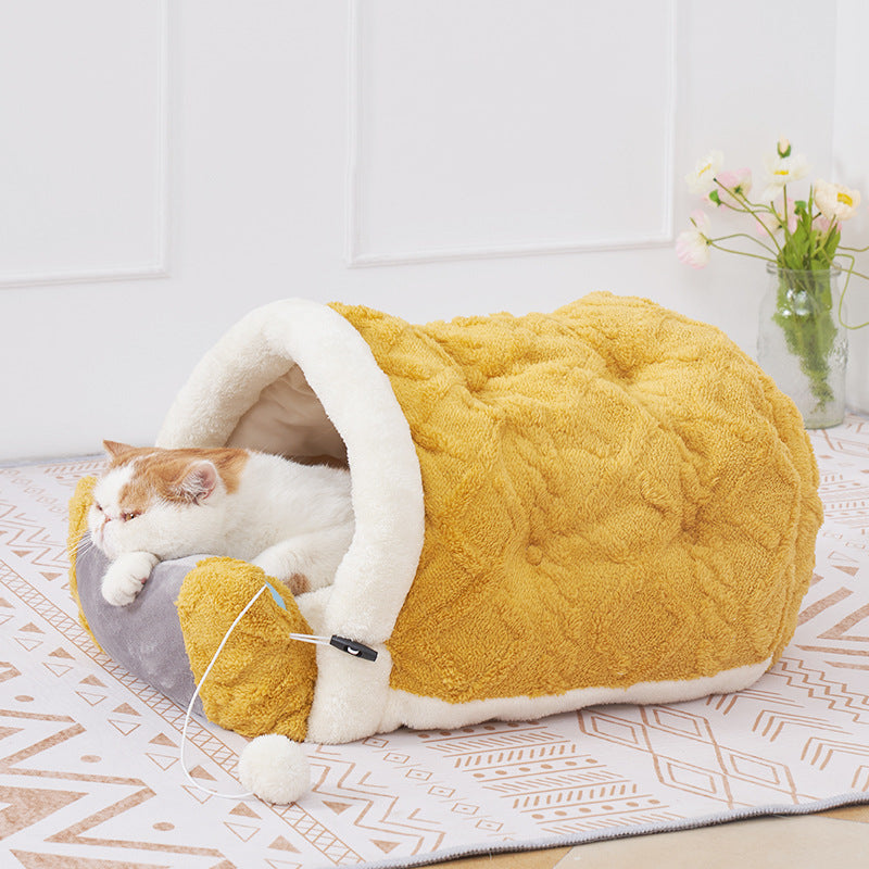 Arctic Velvet Game Machine Warm Semi-enclosed Cat Litter Pet Supplies - Pets Crazy Shops