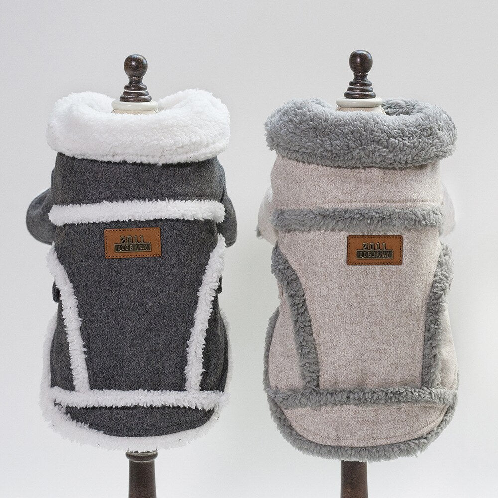 Dog Clothes Winter Pet Dog French Bulldog Jacket Thick Warm Dog Coat - Pets Crazy Shops