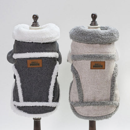 Dog Clothes Winter Pet Dog French Bulldog Jacket Thick Warm Dog Coat - Pets Crazy Shops