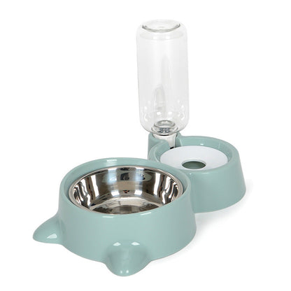 Automatic Cat Dog Water Dispenser with Bowl Nonelectric - Pets Crazy Shops