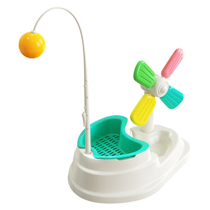 Windmill Funny Cat Stick Toy Desktop Grass Box Pet Toys - Pets Crazy Shops