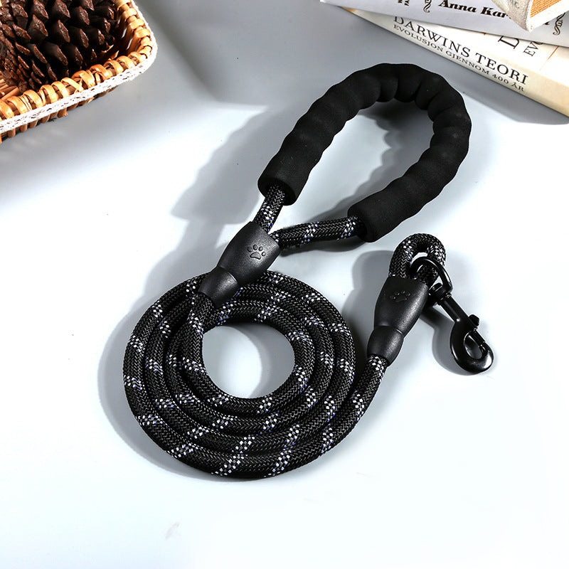 Reflective Nylon Round Rope Dog Leash - Pets Crazy Shops