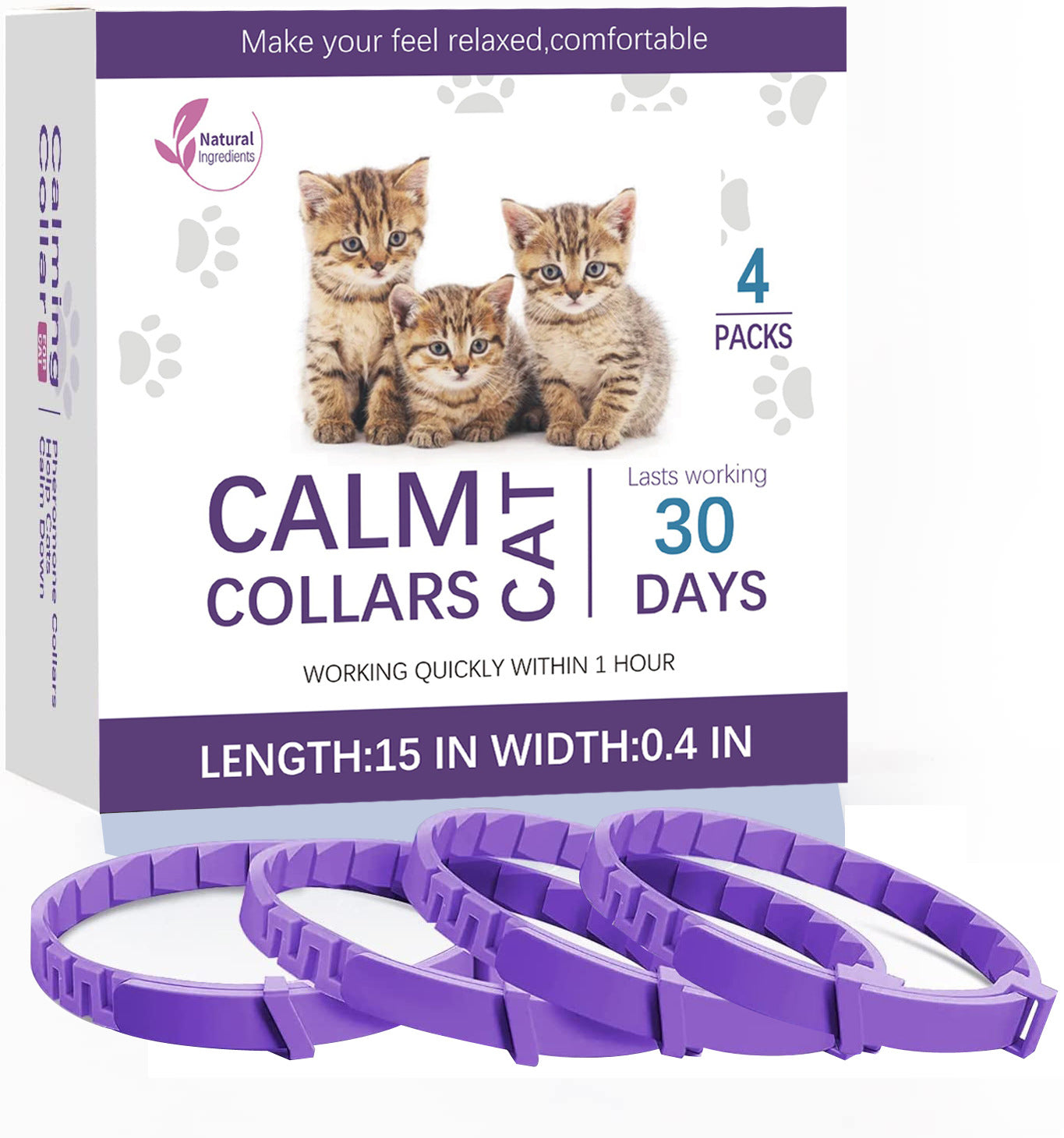 Pet Soothing Calming Collar Cat - Pets Crazy Shops
