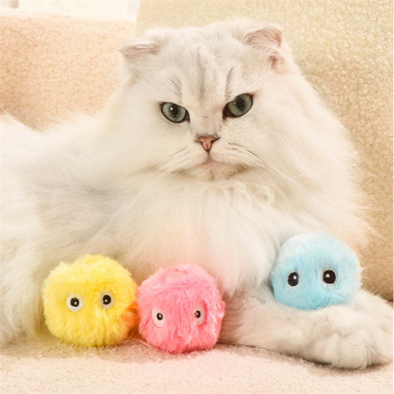Kitty Calling Ball Toy Light-emitting Cat Teasing Ball Catnip Sound Molar Long Lasting Self-Hi Relieving Stuffy Dog Toy Pet Products - Pets Crazy Shops