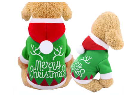 Christmas Pet Supplies Clothes Cat Cotton Clothes - Pets Crazy Shops