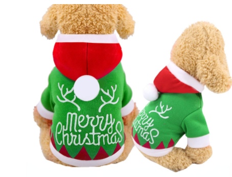 Christmas Pet Supplies Clothes Cat Cotton Clothes - Pets Crazy Shops