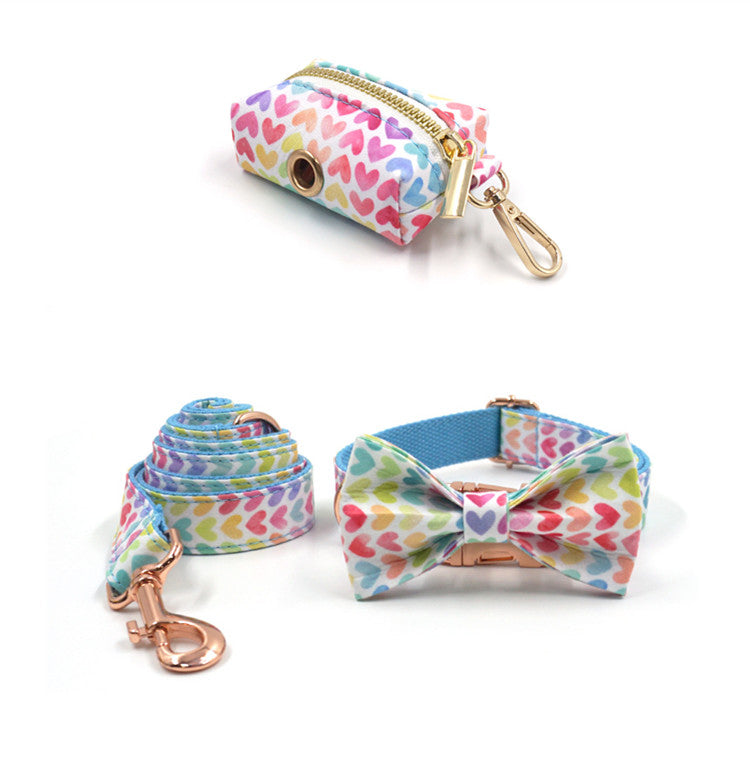 Pet Collar Leash Bow Trash Bag Set - Pets Crazy Shops