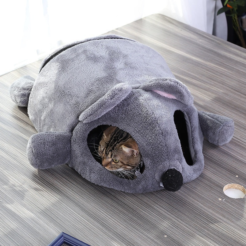 Windproof Warm Cartoon Cats Dogs kennels - Pets Crazy Shops