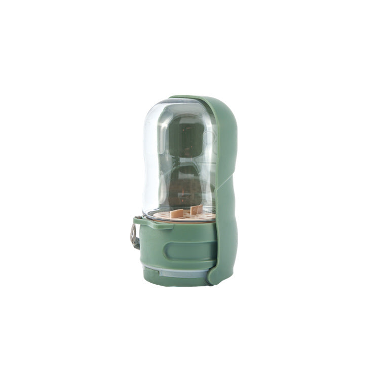 New Pet Outdoor Tableware Folding Portable Dog Drinking Cup Split-type Dog Food Integrated Water Fountain Pet Products - Pets Crazy Shops