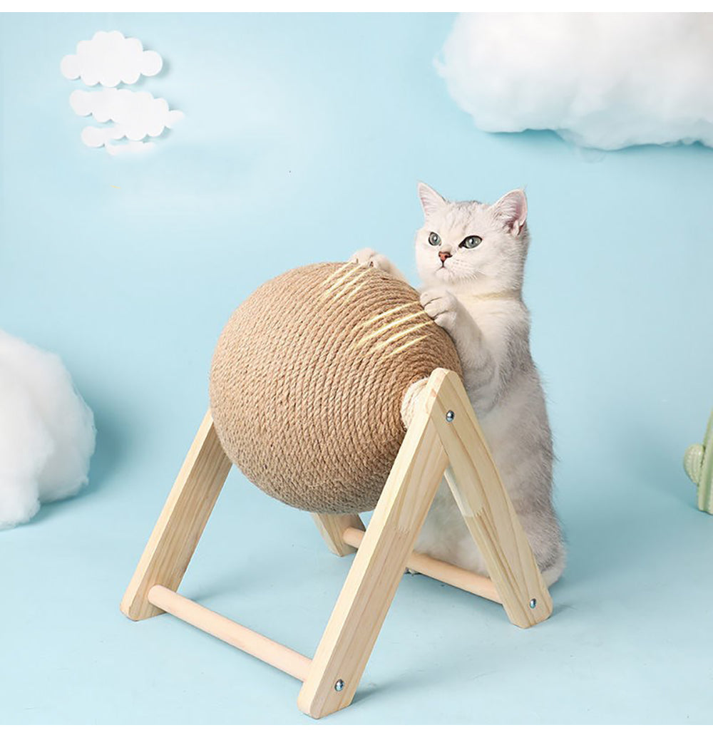 Professional Vertical Cat Toy Sisal Cat Catching Ball - Pets Crazy Shops