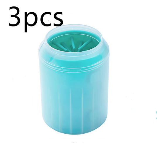 Pet Paw Cleaner Cleaning Kit Cup Soft Brush Can - Pets Crazy Shops