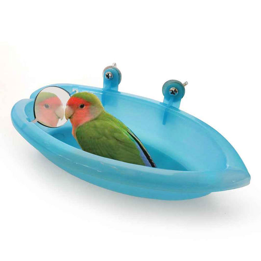 Small Parrot Peony Tiger Skin Bath Basin Food Bowl Food Box  -  - Pets Crazy Shops -