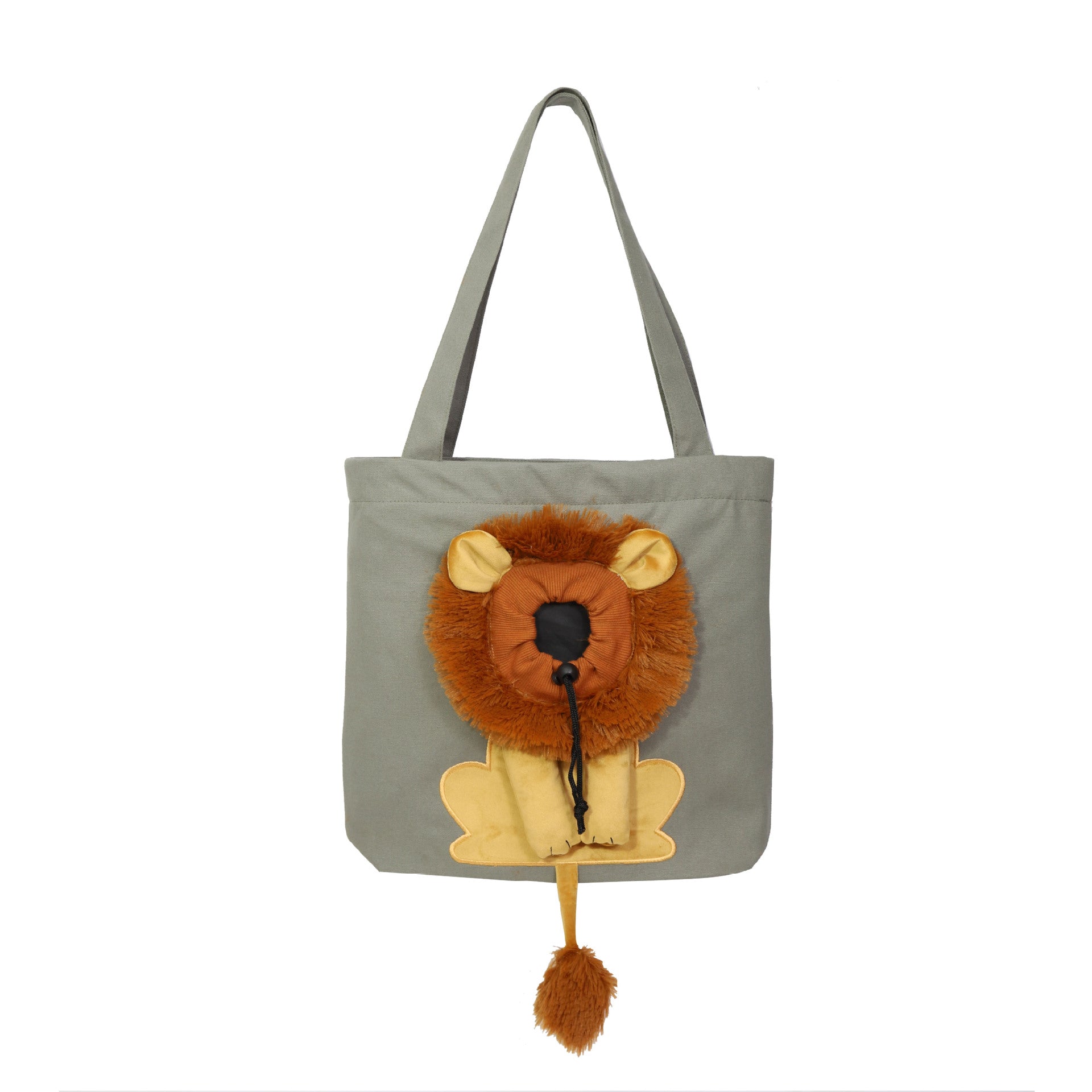 Soft Pet Carriers Lion Design Portable Breathable Bag Cat Dog Carrier Bags Outgoing Travel Pets Handbag With Safety Zippers - Pets Crazy Shops