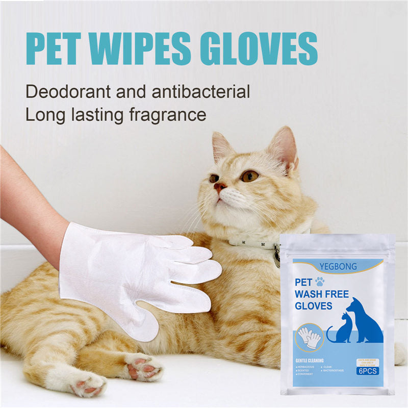 No-bath And Cat-free Non-woven Gloves - Pets Crazy Shops