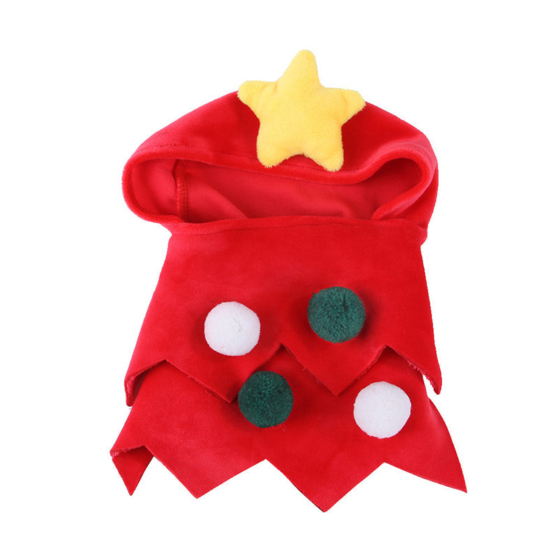 Cute Dog Cat Costume Christmas Cloak Halloween Disguise Cat - Pets Crazy Shops