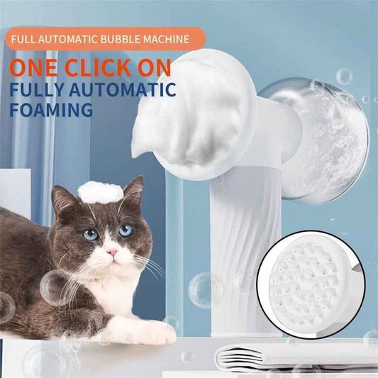 Automatic Foaming Dog Cat Bath Brush Dog Shampoo Brush With Soap Dispenser Electric Pet Grooming Massage Brush Pet Bath Brush Scrubber Comb For Dog Cat Pet Products  -  - Pets Crazy Shops -