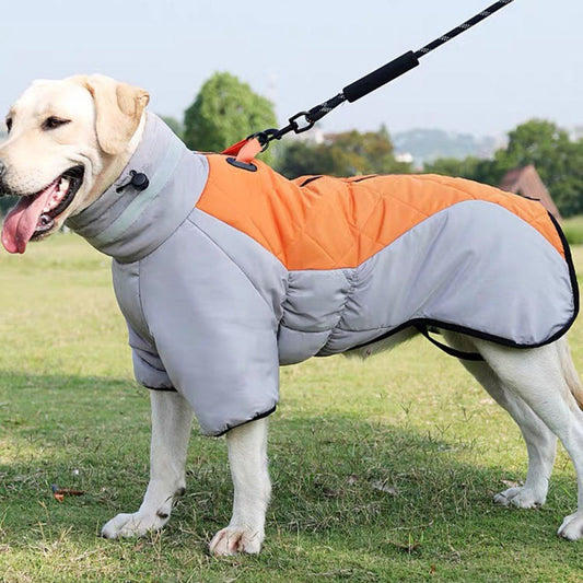 New Winter Dog Coat Waterproof Pet Clothes For Medum Large Dogs Warm Thicken Dog Vest Custome Labrador Jacket - Pets Crazy Shops