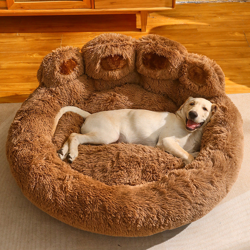 Kennel Warm Medium Large Dog Corgi Golden Retriever Bed Fleece-lined Sofa Mattress - Pets Crazy Shops