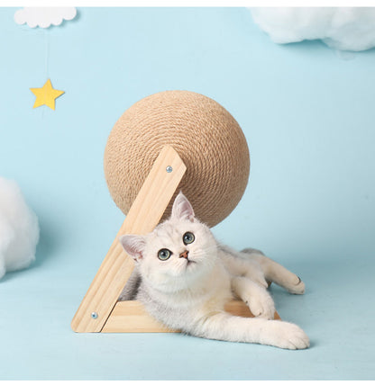 Professional Vertical Cat Toy Sisal Cat Catching Ball - Pets Crazy Shops
