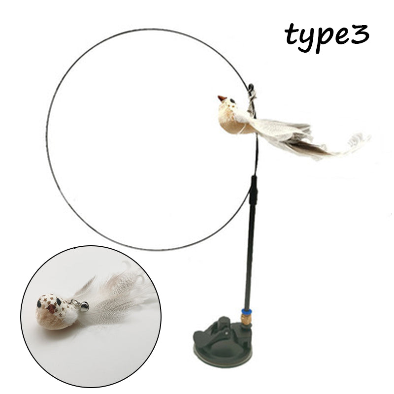 Detachable Wire Rod Sucker Cat Stick - Pets Crazy Shops