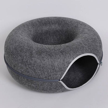 Four Seasons Available Cat Round Felt Pet Nest - Pets Crazy Shops