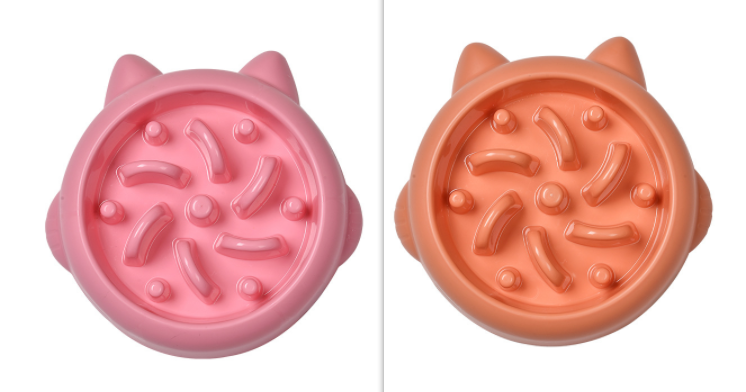 Pet Dog Cat Slow Feeder Bowls Anti Choking Slow Feeder Dish Bowl Home Dog Eating Plate Anti Gulping Bowl Supplies - Pets Crazy Shops