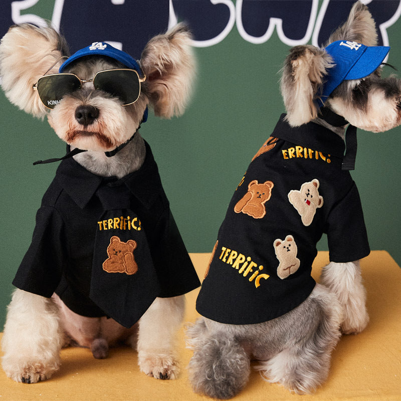 Dog Clothes Trendy And Handsome Small And Medium-sized Dog Pets - Pets Crazy Shops