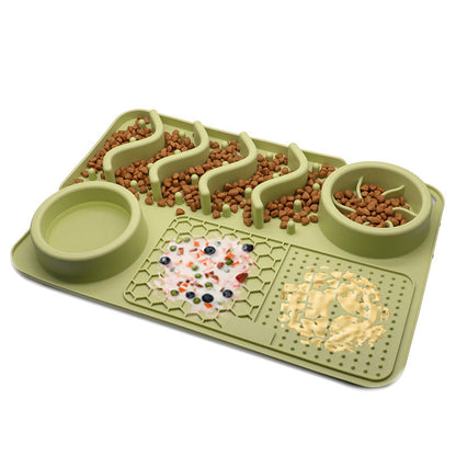 Dog Silicone Licking Pad Pet Licking Mat Silicone Smelling Mat Multifunctional Food Bowl Pets Supplies - Pets Crazy Shops