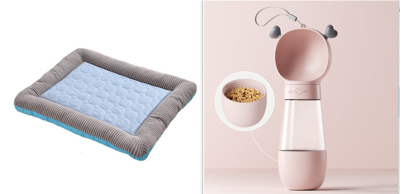 Pet Cooling Pad Bed For Dogs Cats Puppy Kitten Cool Mat Pet Blanket Ice Silk Material Soft For Summer Sleeping  Blue Breathable - Pets Crazy Shops