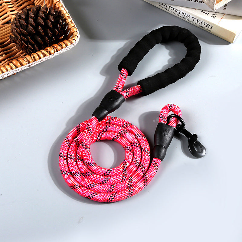 Reflective Nylon Round Rope Dog Leash - Pets Crazy Shops
