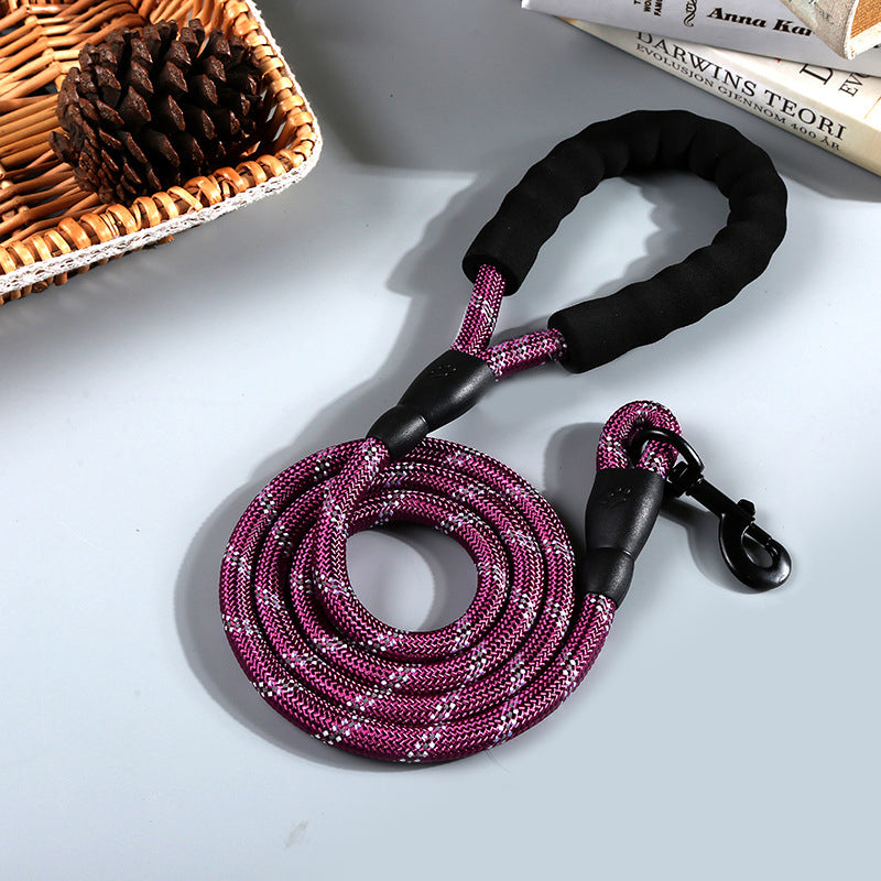 Reflective Nylon Round Rope Dog Leash - Pets Crazy Shops