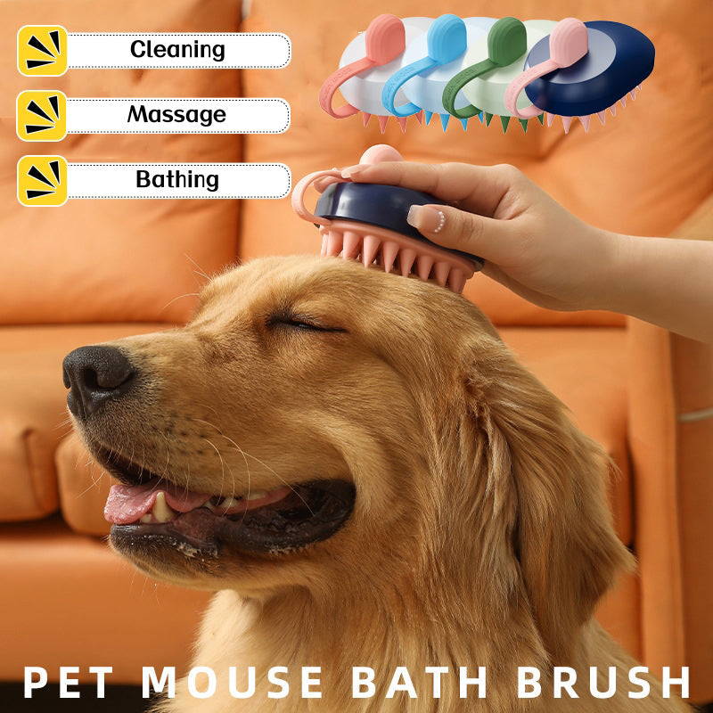 Soft Silicone Pets Hair Remover Comb Handheld Bath Shower Hair Shampoo Massage Brush For Dogs Cats Cleaning Tools Pet Products - Pets Crazy Shops