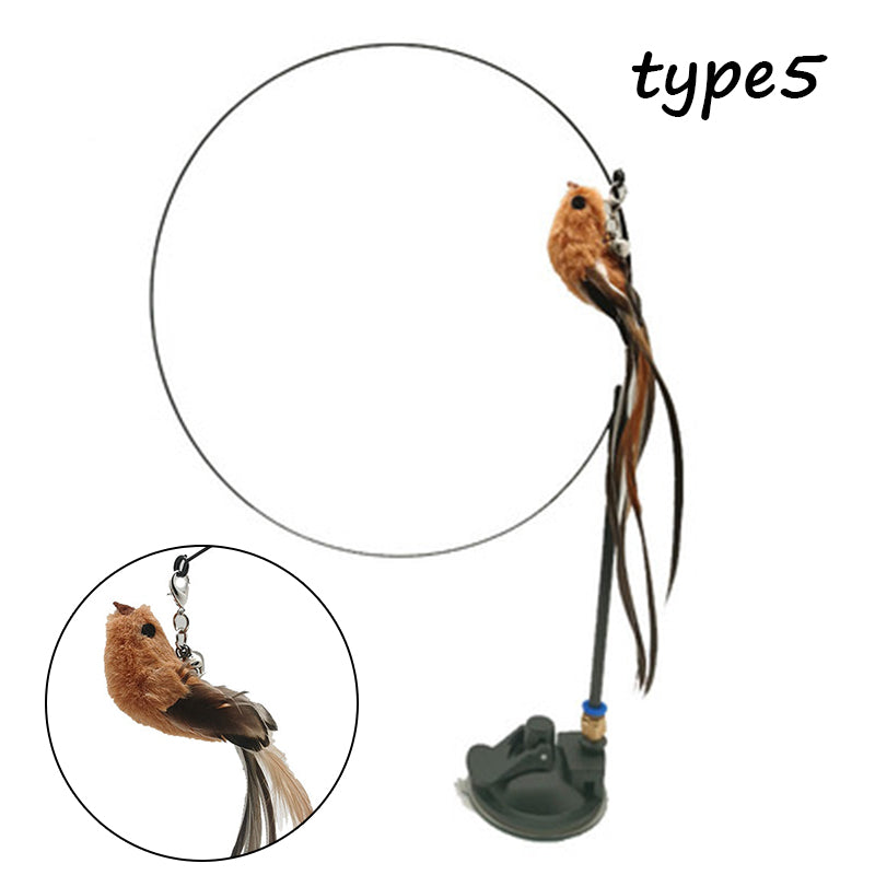 Detachable Wire Rod Sucker Cat Stick - Pets Crazy Shops
