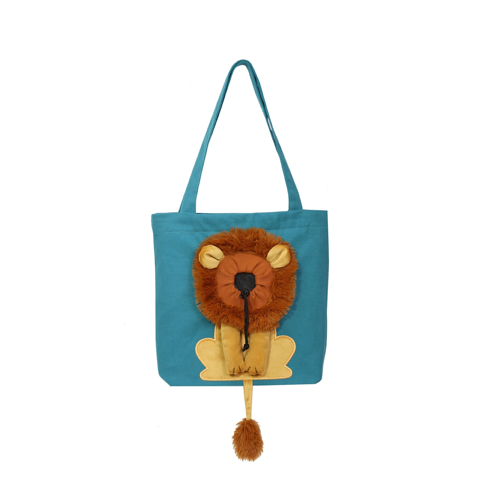 Soft Pet Carriers Lion Design Portable Breathable Bag Cat Dog Carrier Bags Outgoing Travel Pets Handbag With Safety Zippers - Pets Crazy Shops