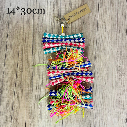 Parrot Toy Woodskin Hand-woven Boredom Cage Supplies - Pets Crazy Shops