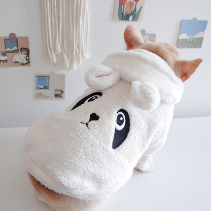 Pet Apparel Embroidery Cartoon Hooded Vest - Pets Crazy Shops
