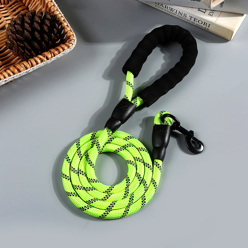 Reflective Nylon Round Rope Dog Leash - Pets Crazy Shops
