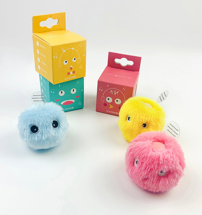 Kitty Calling Ball Toy Light-emitting Cat Teasing Ball Catnip Sound Molar Long Lasting Self-Hi Relieving Stuffy Dog Toy Pet Products - Pets Crazy Shops
